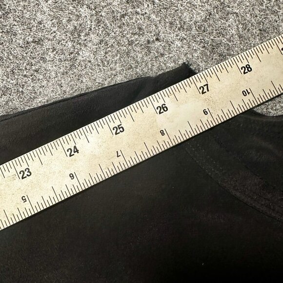 Lands’ End Black Vintage Blouse WMNS 4 Crew Neck Pullover Top Office Chic - Picture 9 of 12